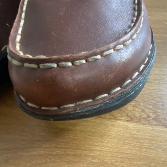 Thom McAn brown leather clogs size 8 - Picture 5 of 16
